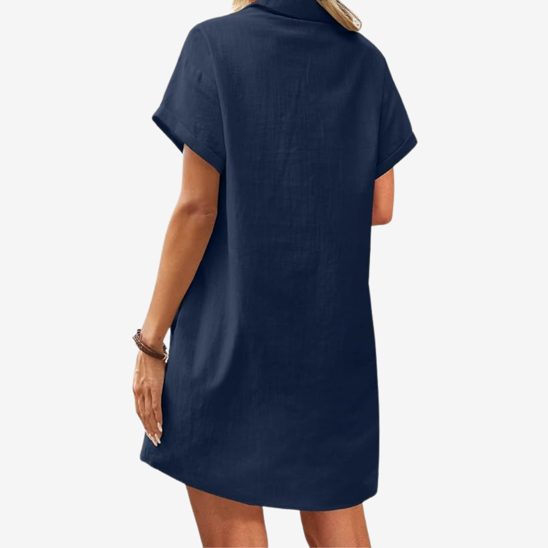 Violette™ Robe en Lin Légère