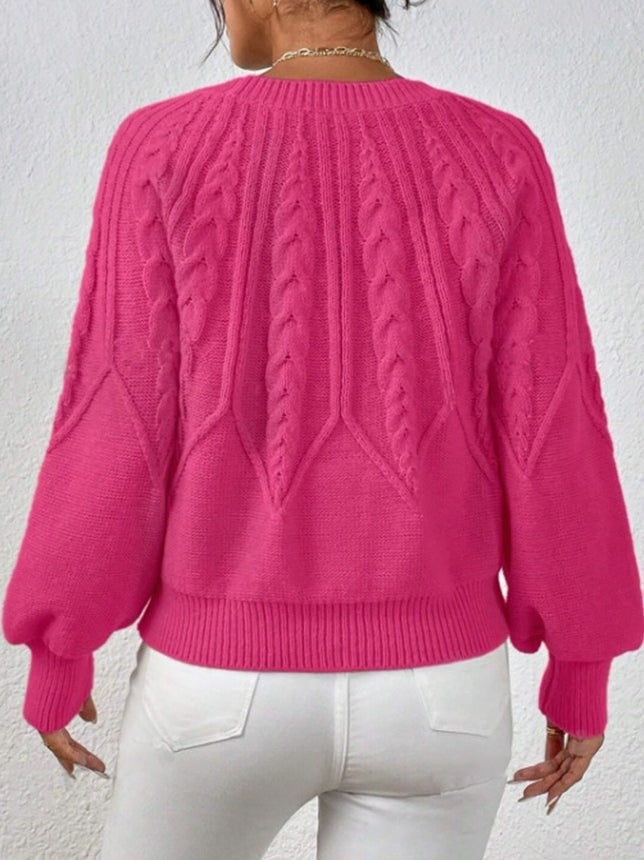 Pull en maille torsadée Meridian