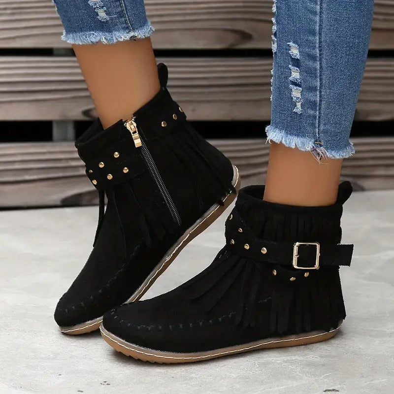 Bottines style bohème chic
