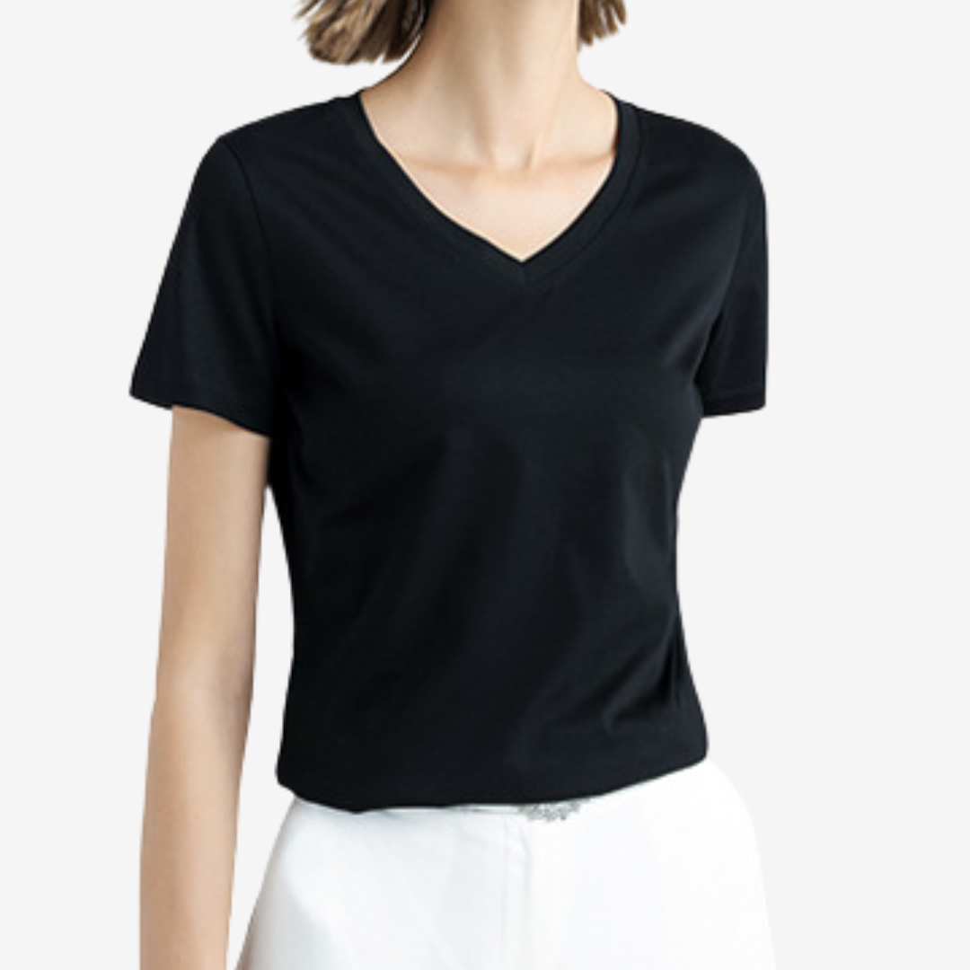 Violette™ Col V Élégant