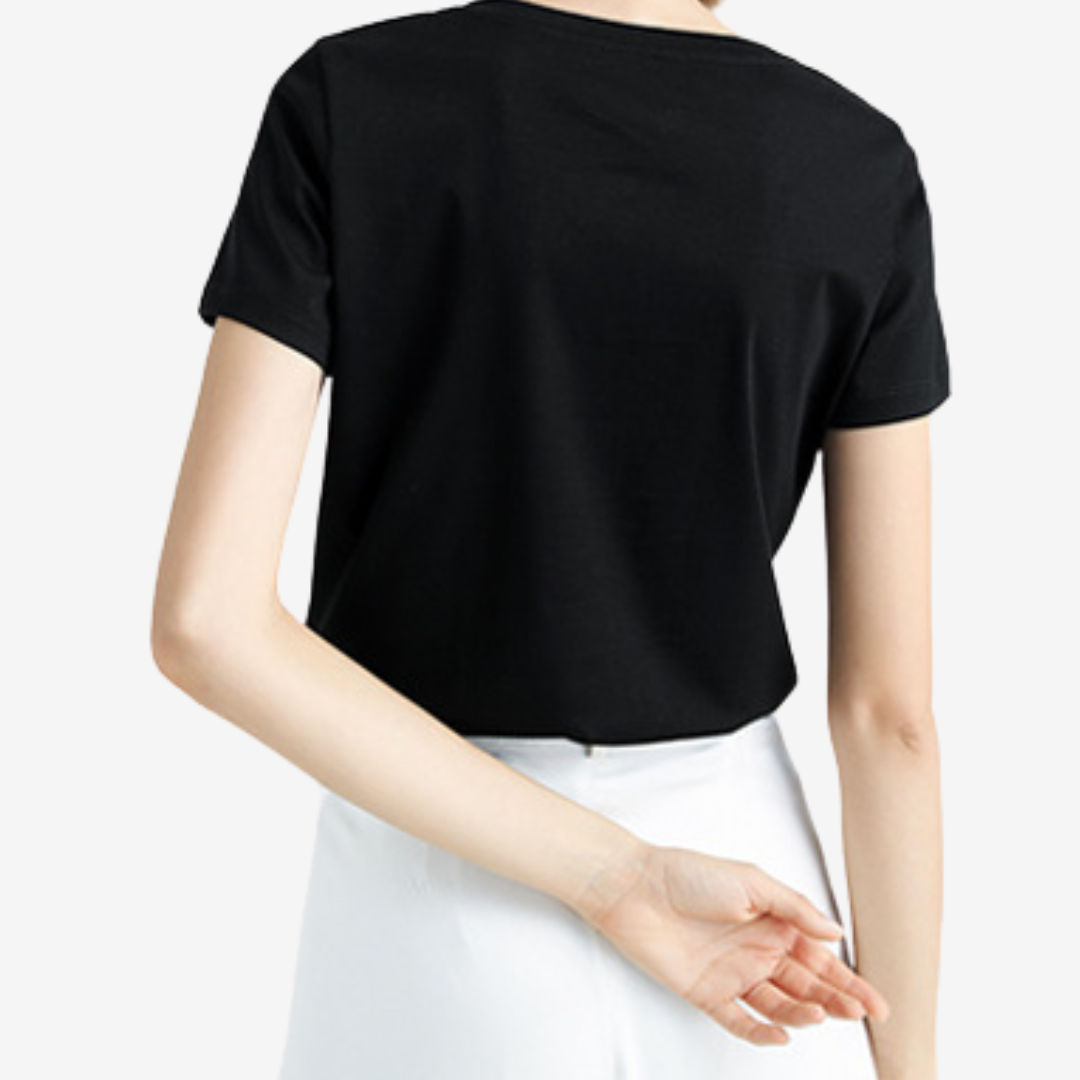 Violette™ Col V Élégant