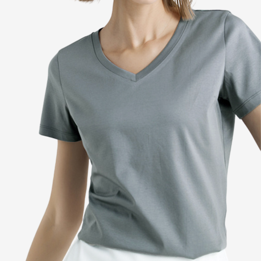 Violette™ Col V Élégant