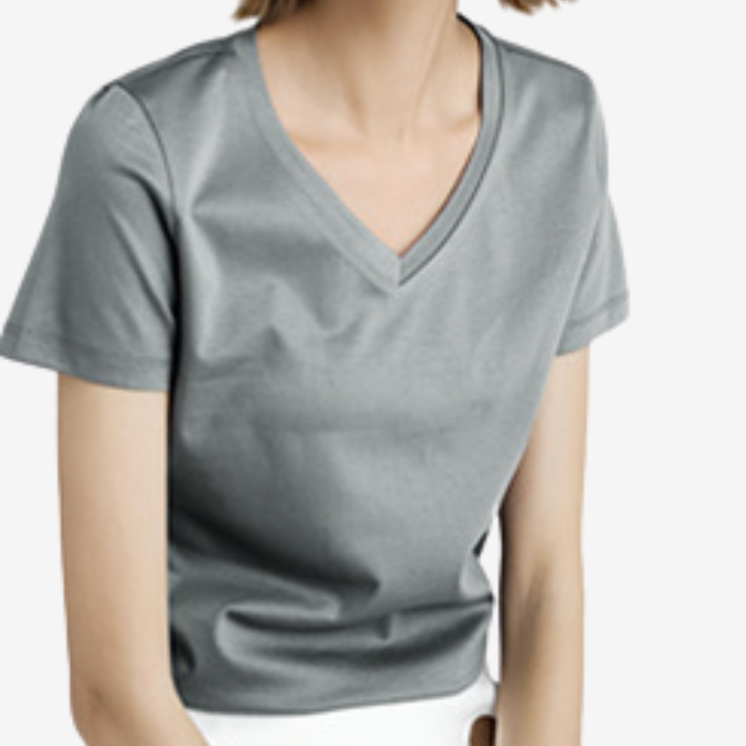 Violette™ Col V Élégant