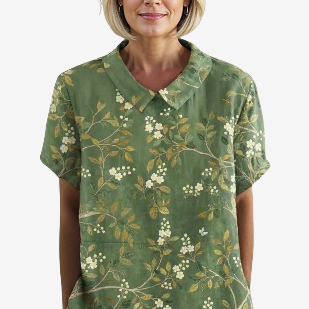 Violette™ Blouse Vintage en Lin