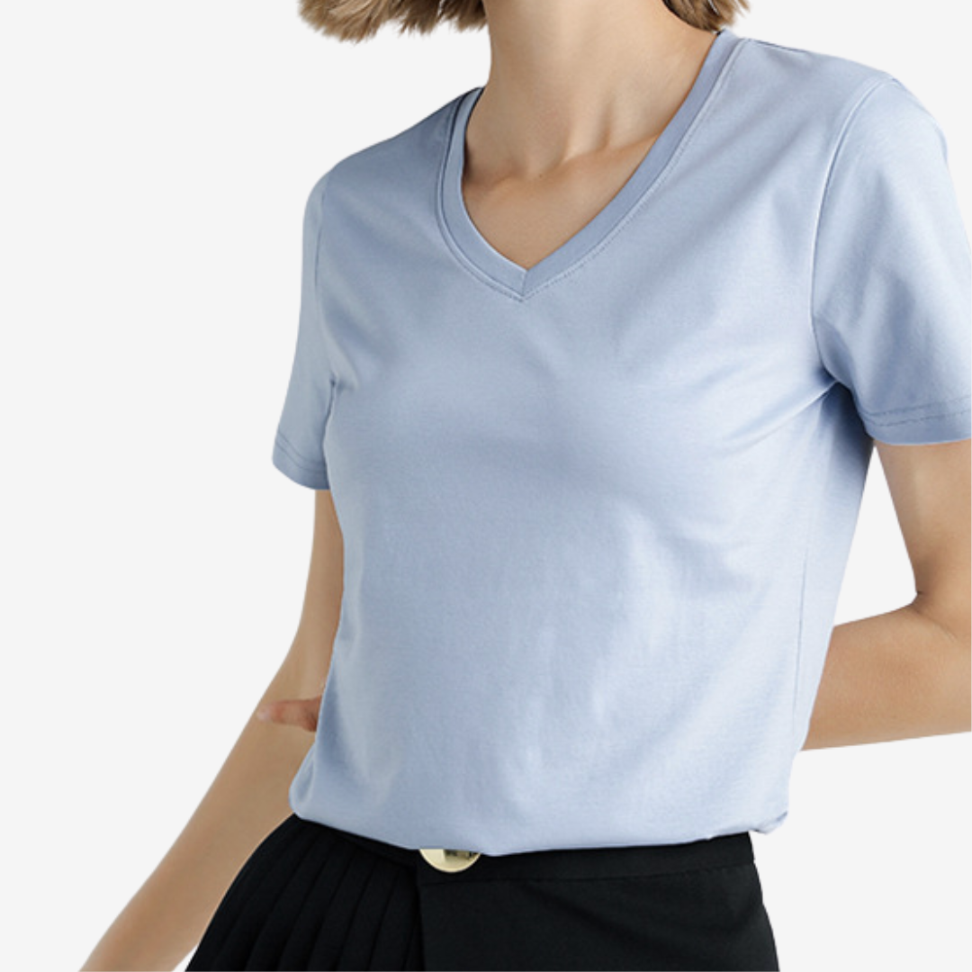 Violette™ Col V Élégant