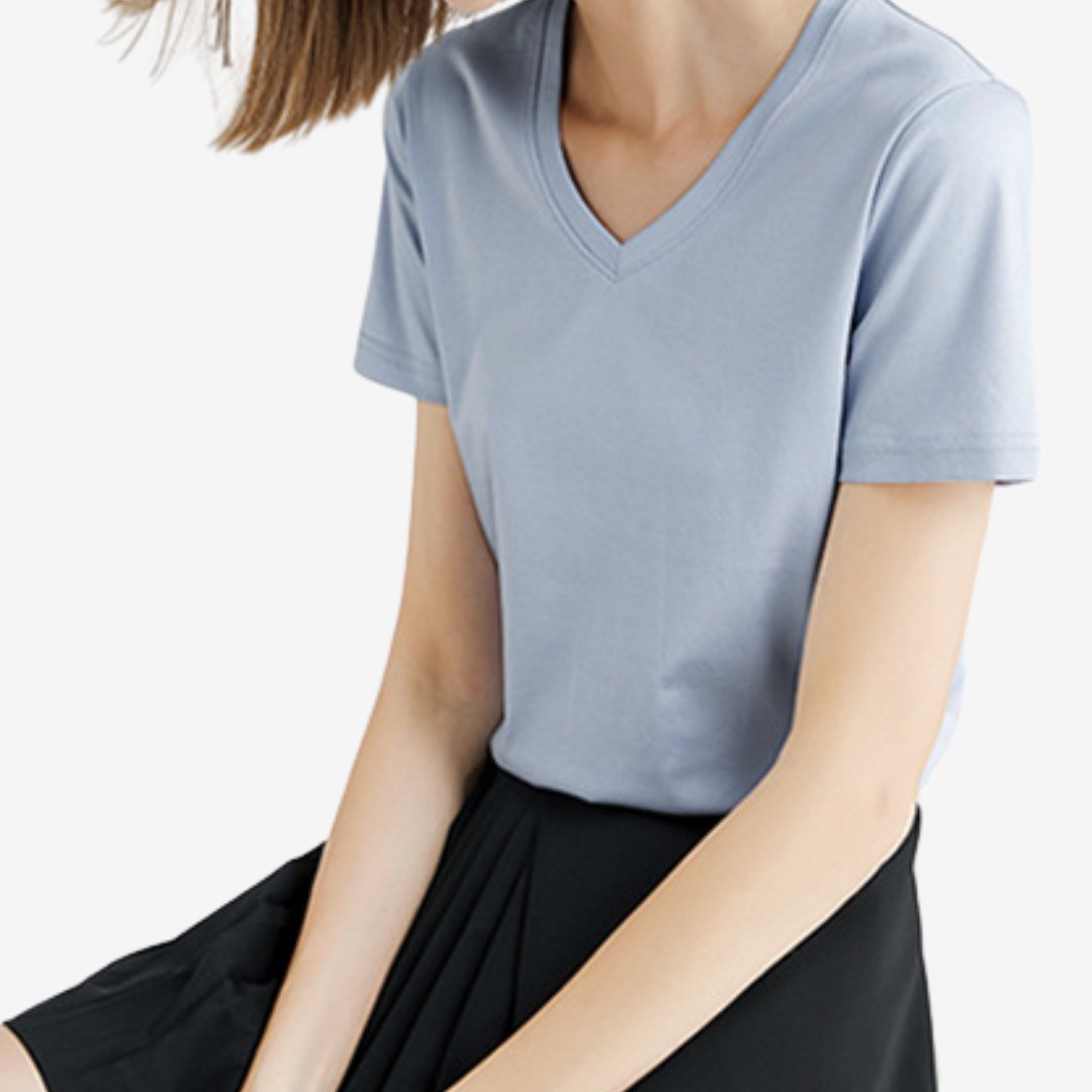 Violette™ Col V Élégant