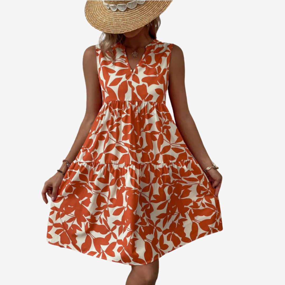 Violette™ Midi à Motifs Feuillus