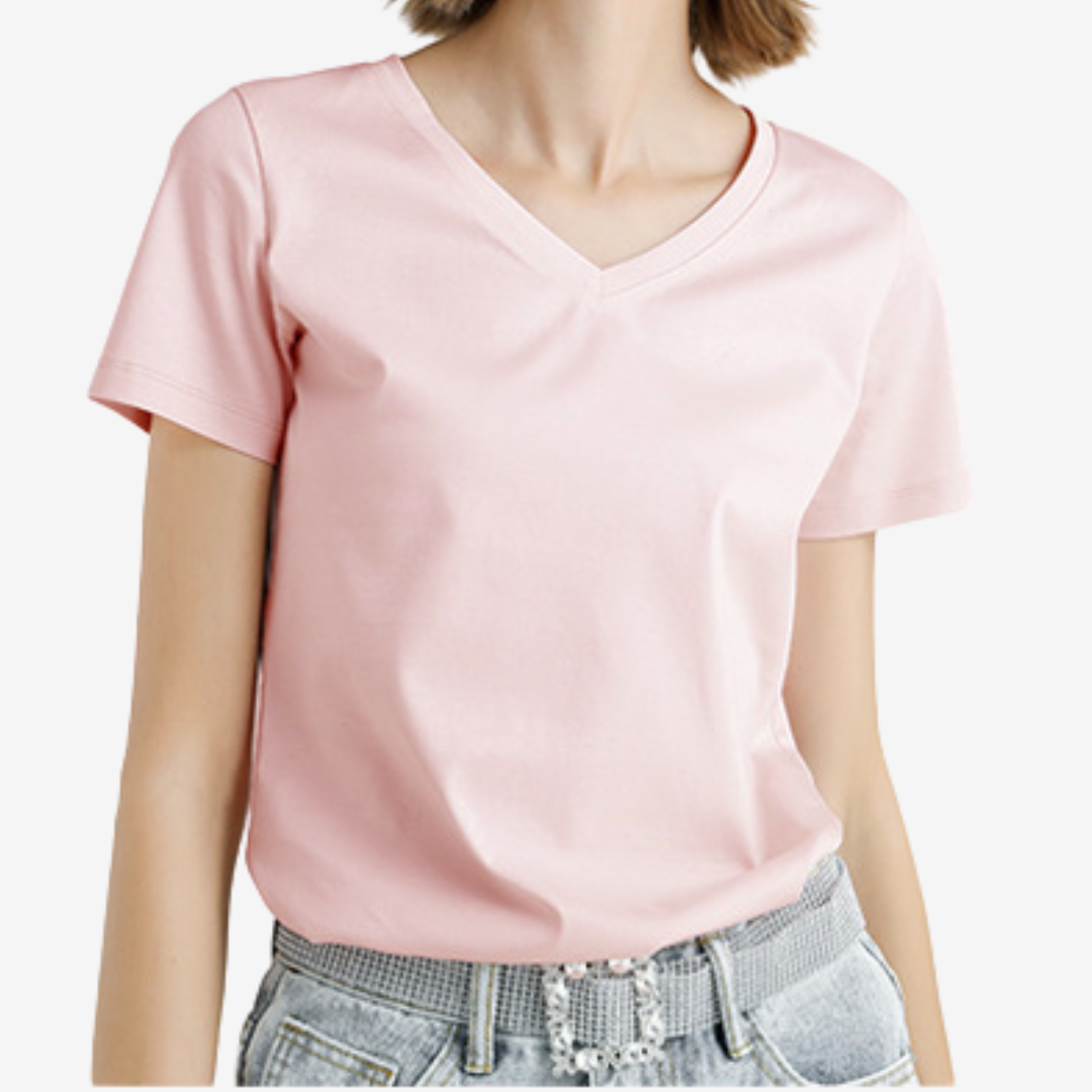Violette™ Col V Élégant