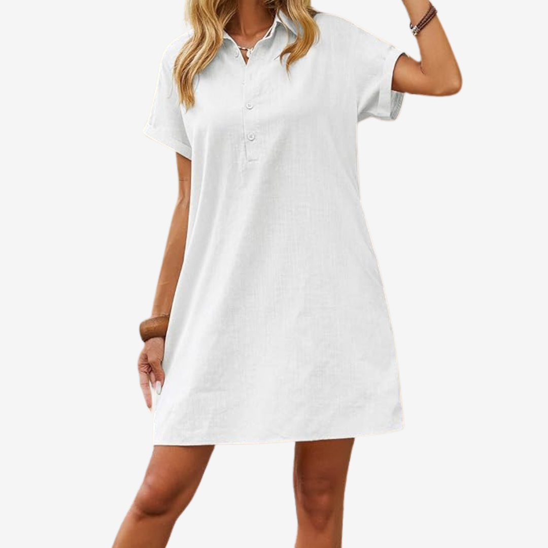 Violette™ Robe en Lin Légère