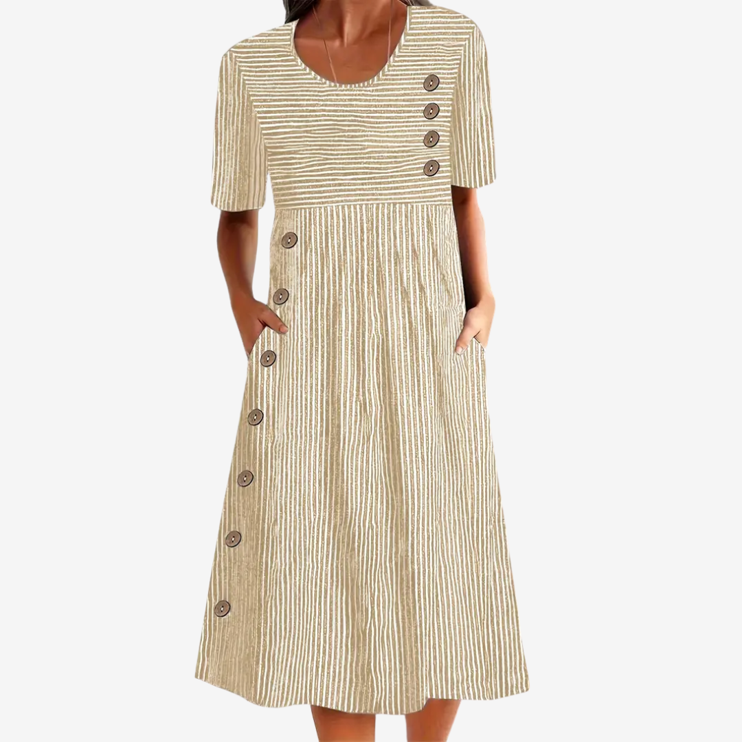 Violette™ Midi Rayée Rétro