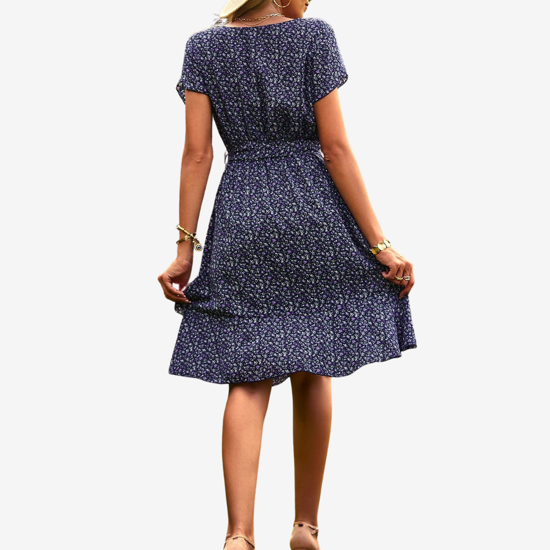 Violette™ Midi à Imprimé Fleuri