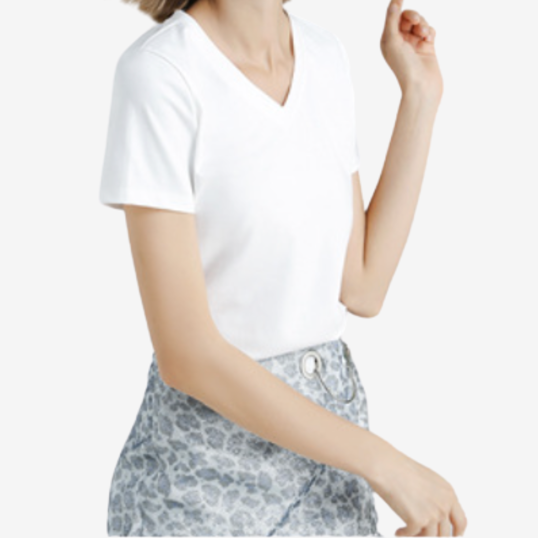 Violette™ Col V Élégant