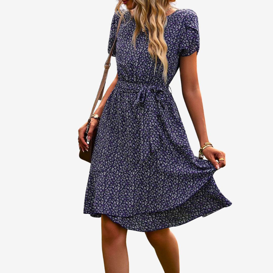 Violette™ Midi à Imprimé Fleuri