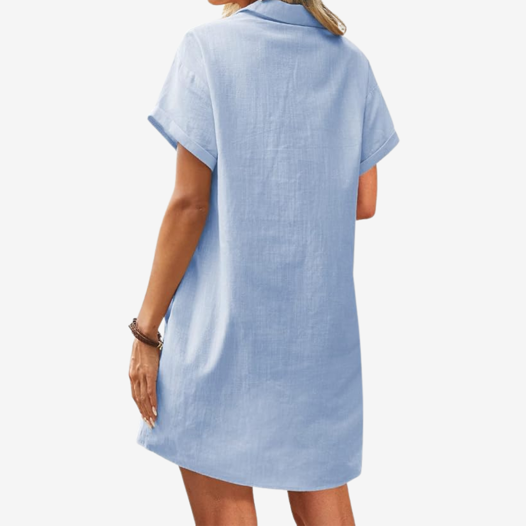 Violette™ Robe en Lin Légère