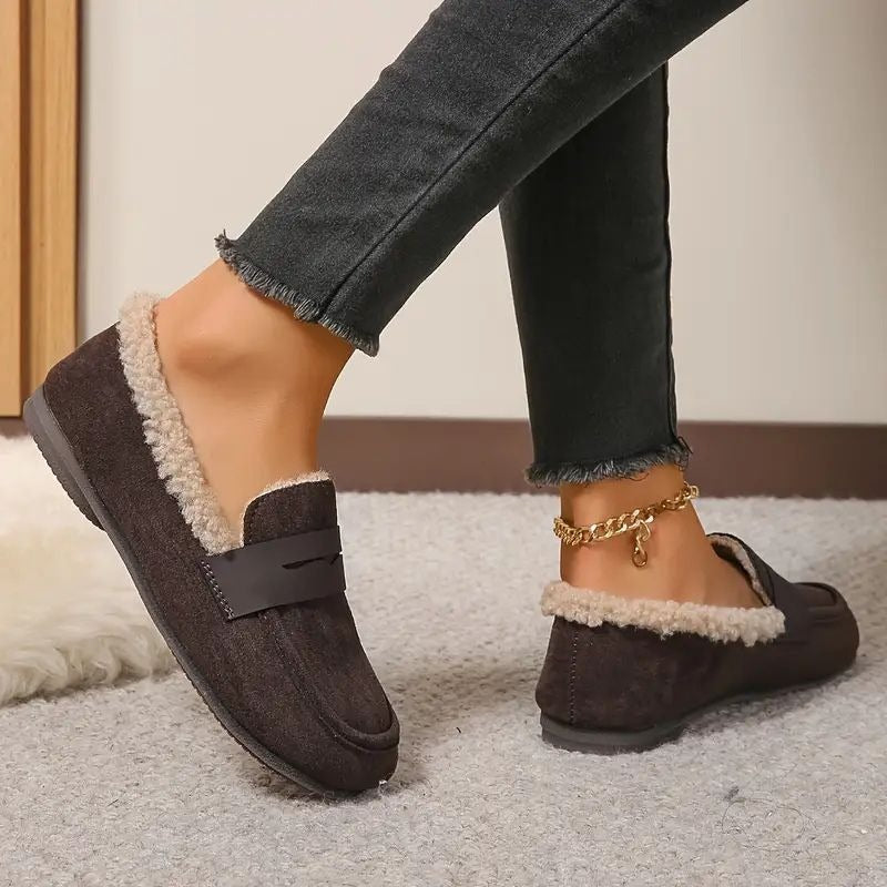 Mocassins en fourrure douillets