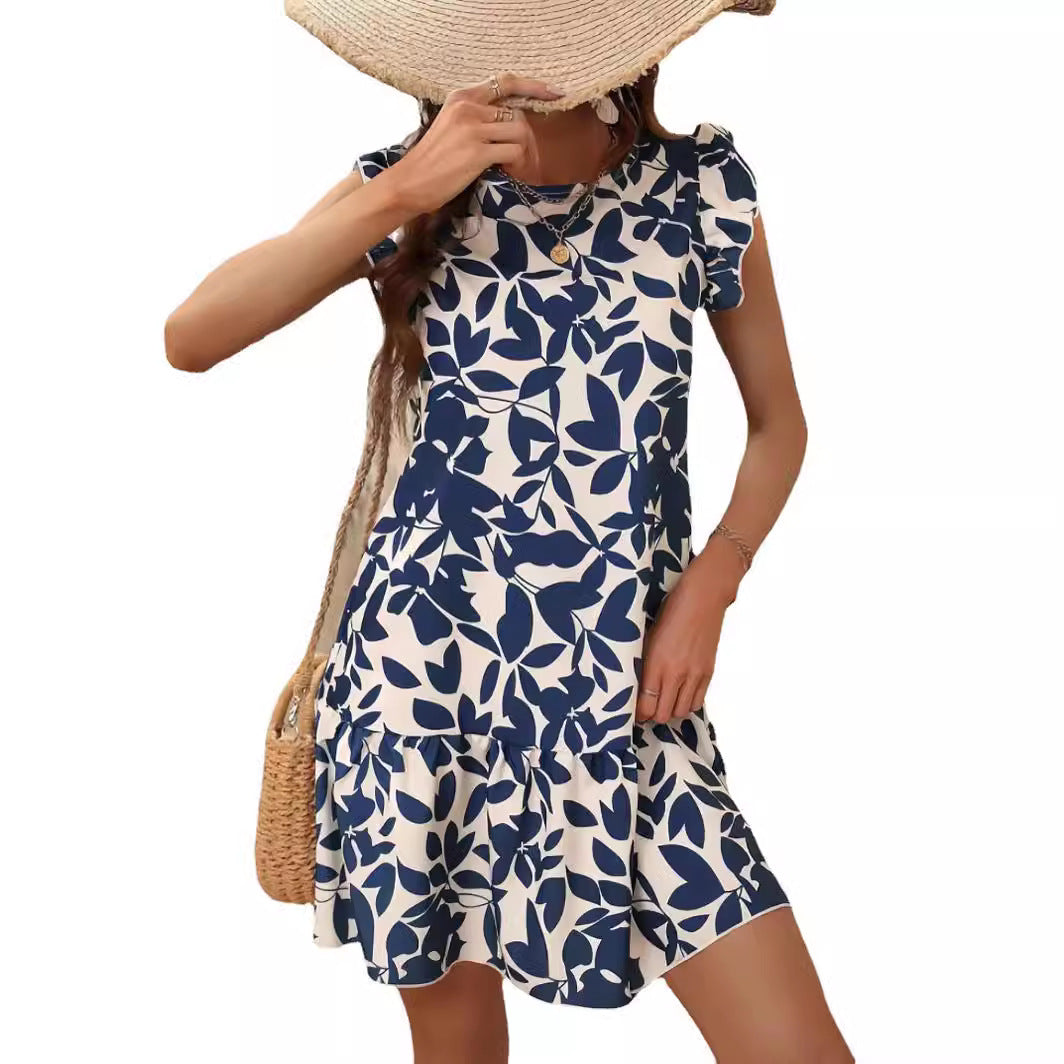 Violette™ Robe Feuilles Fraîches