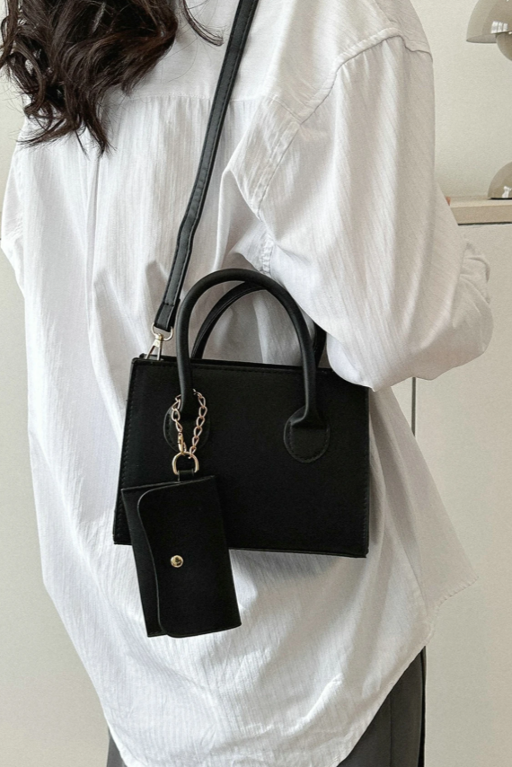 Violette™ Petit sac à bandoulière carré avec fermeture éclair