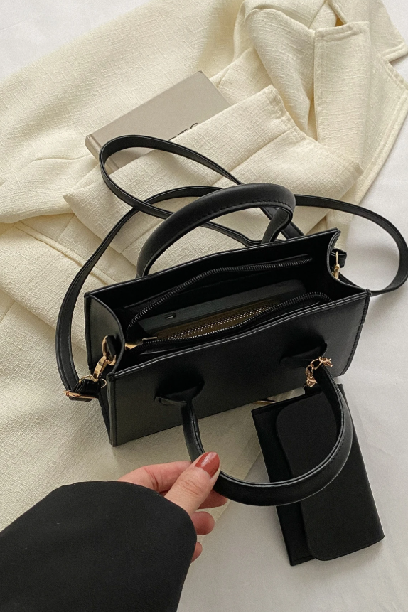 Violette™ Petit sac à bandoulière carré avec fermeture éclair