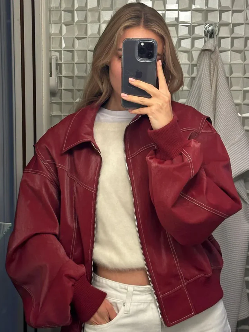Louise™ | Veste oversize contrastée - Vente limitée