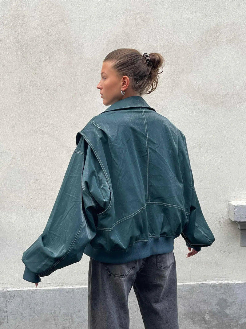 Louise™ | Veste oversize contrastée - Vente limitée