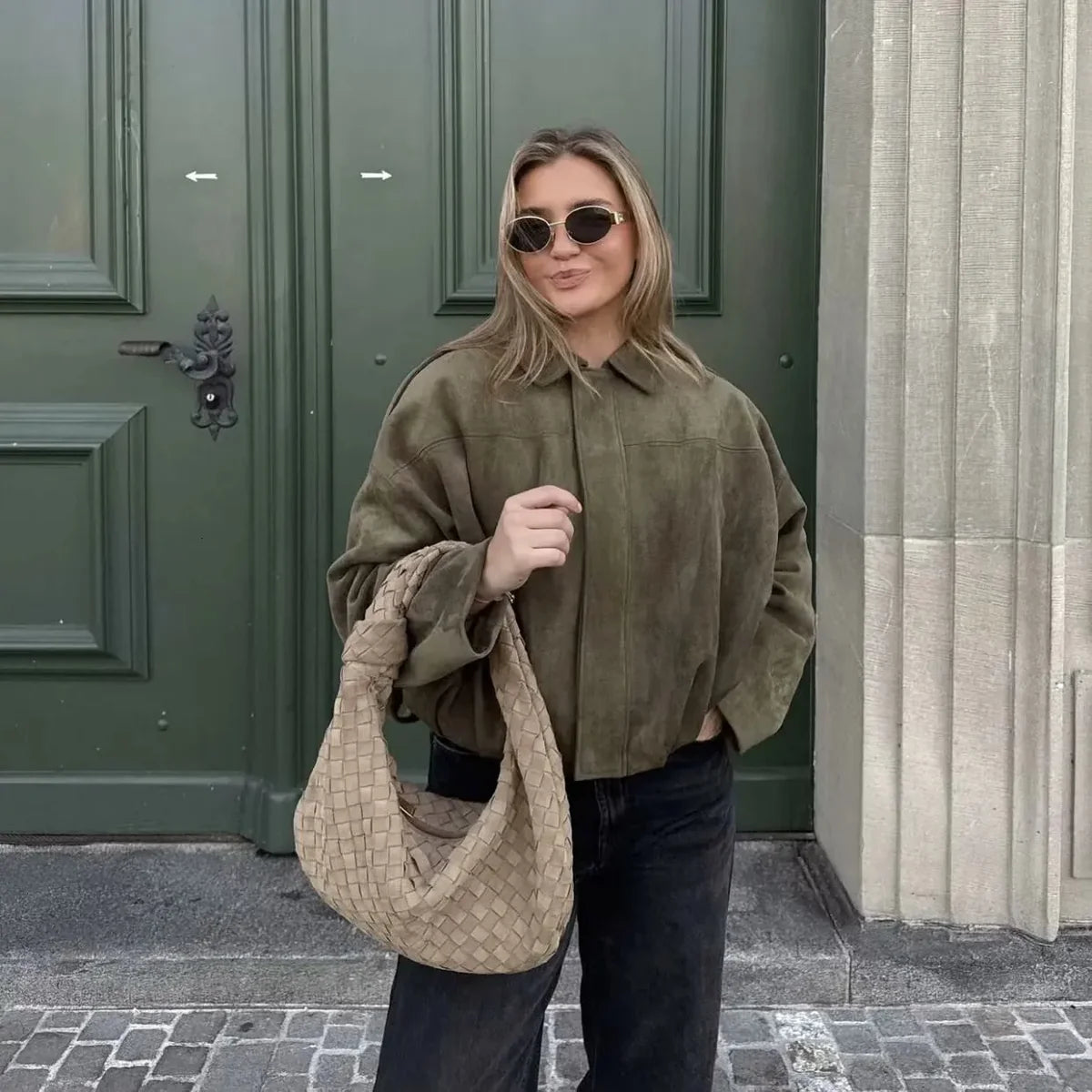 Amelie™  | Veste courte en cuir