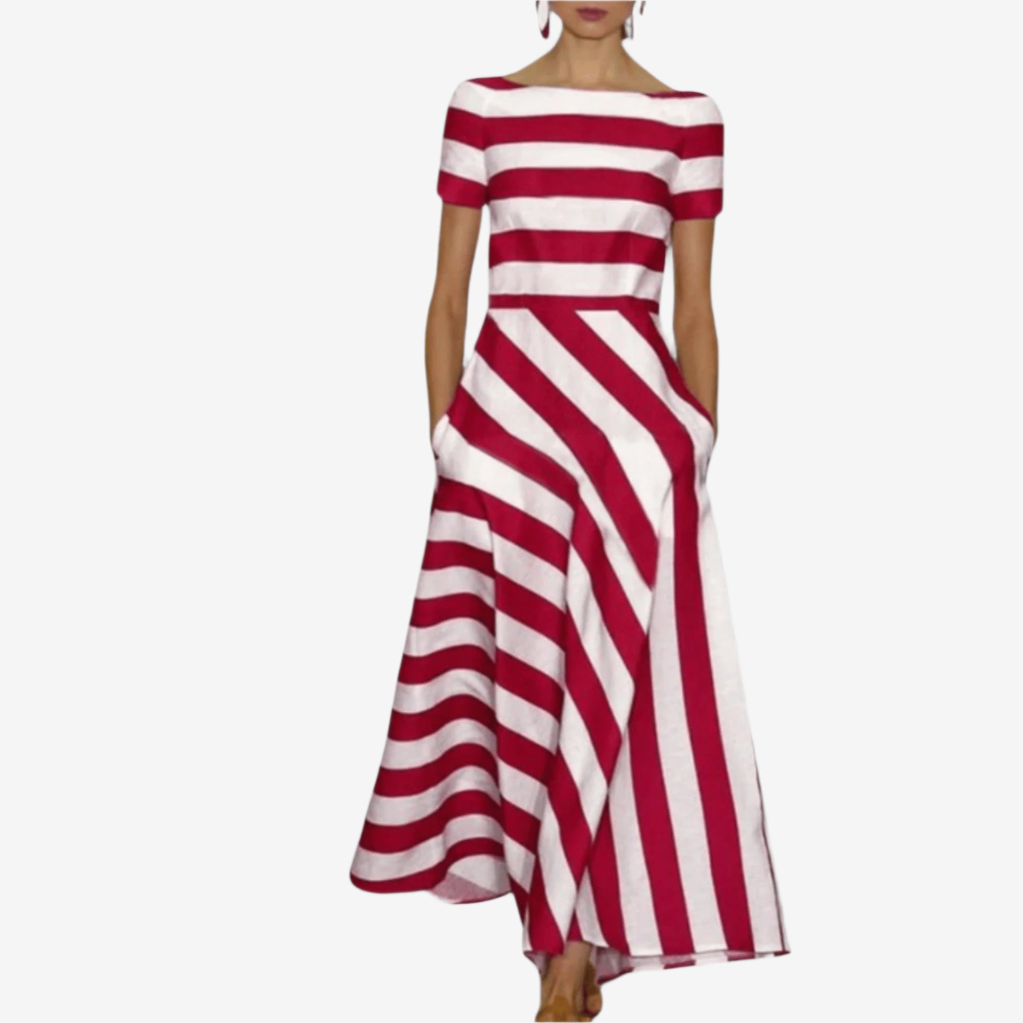 Violette™ Robe Rayée Élancée