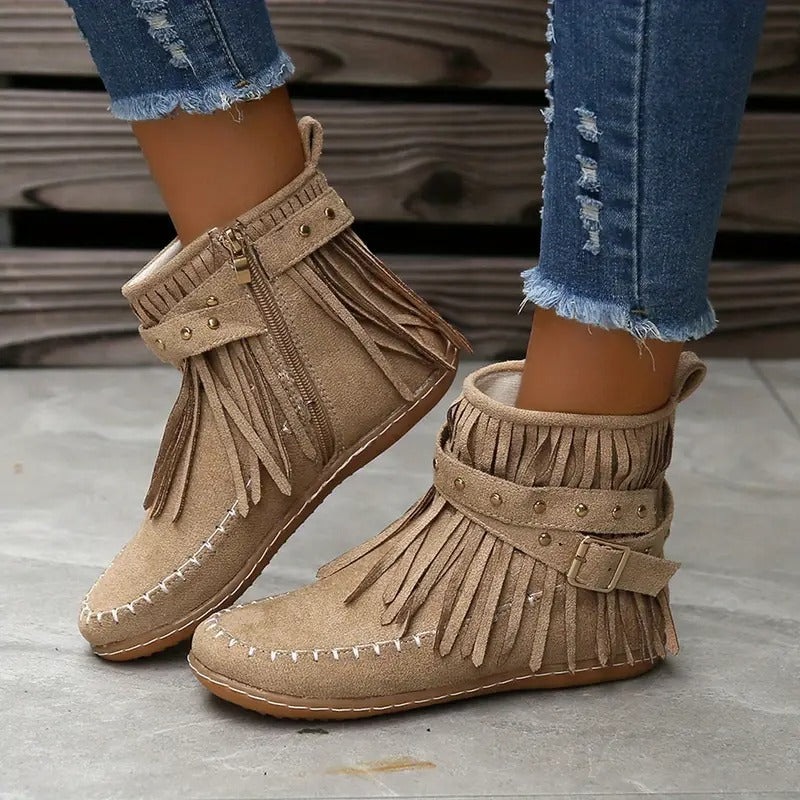 Bottines style bohème chic