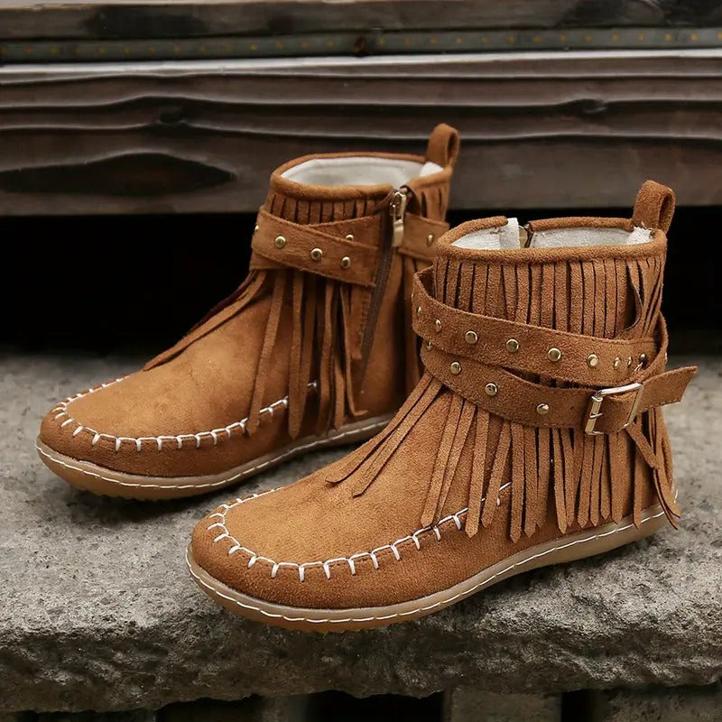 Bottines style bohème chic