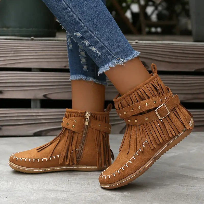 Bottines style bohème chic