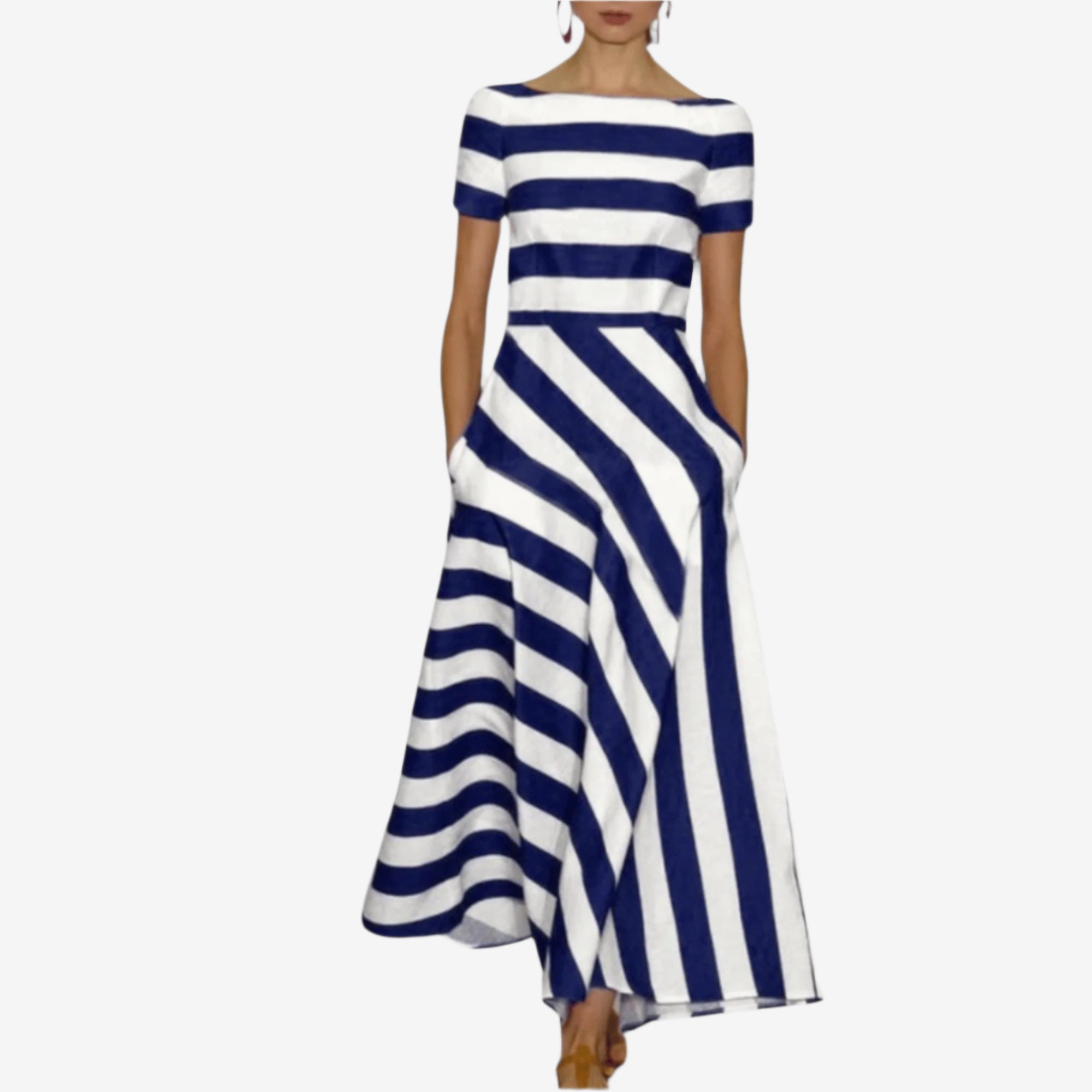 Violette™ Robe Rayée Élancée