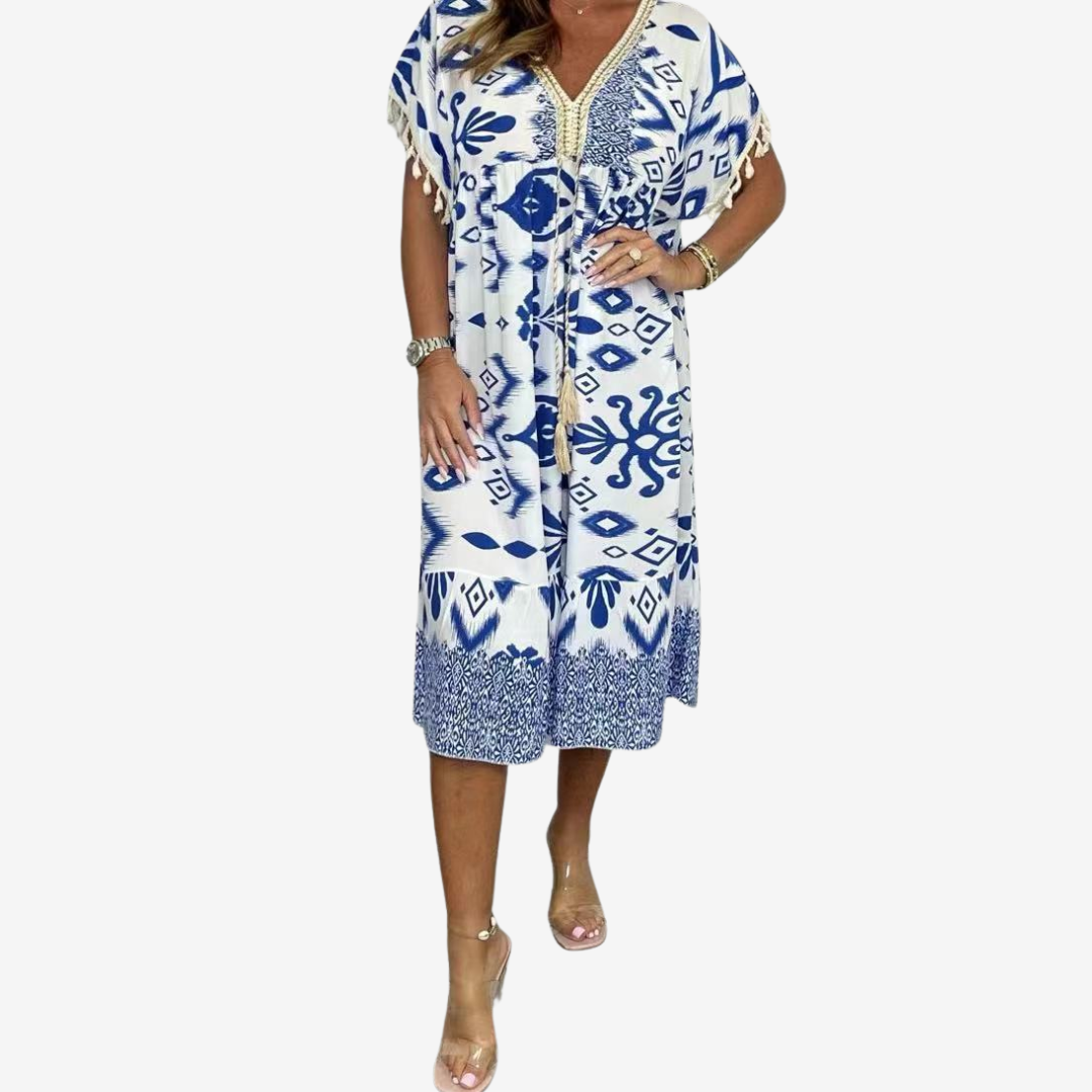 Violette™ Midi Bohème Imprimée