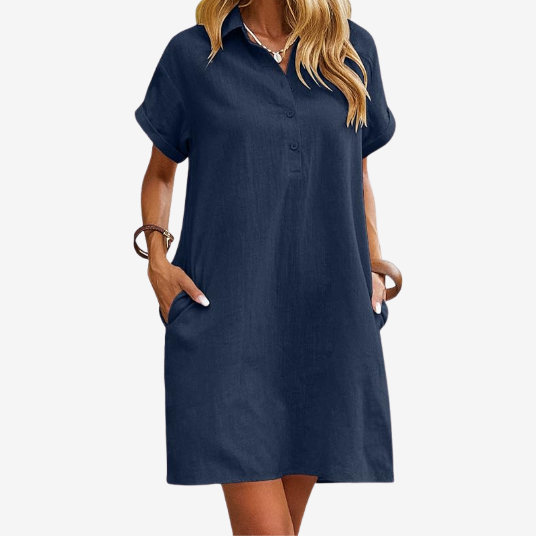 Violette™ Robe en Lin Légère