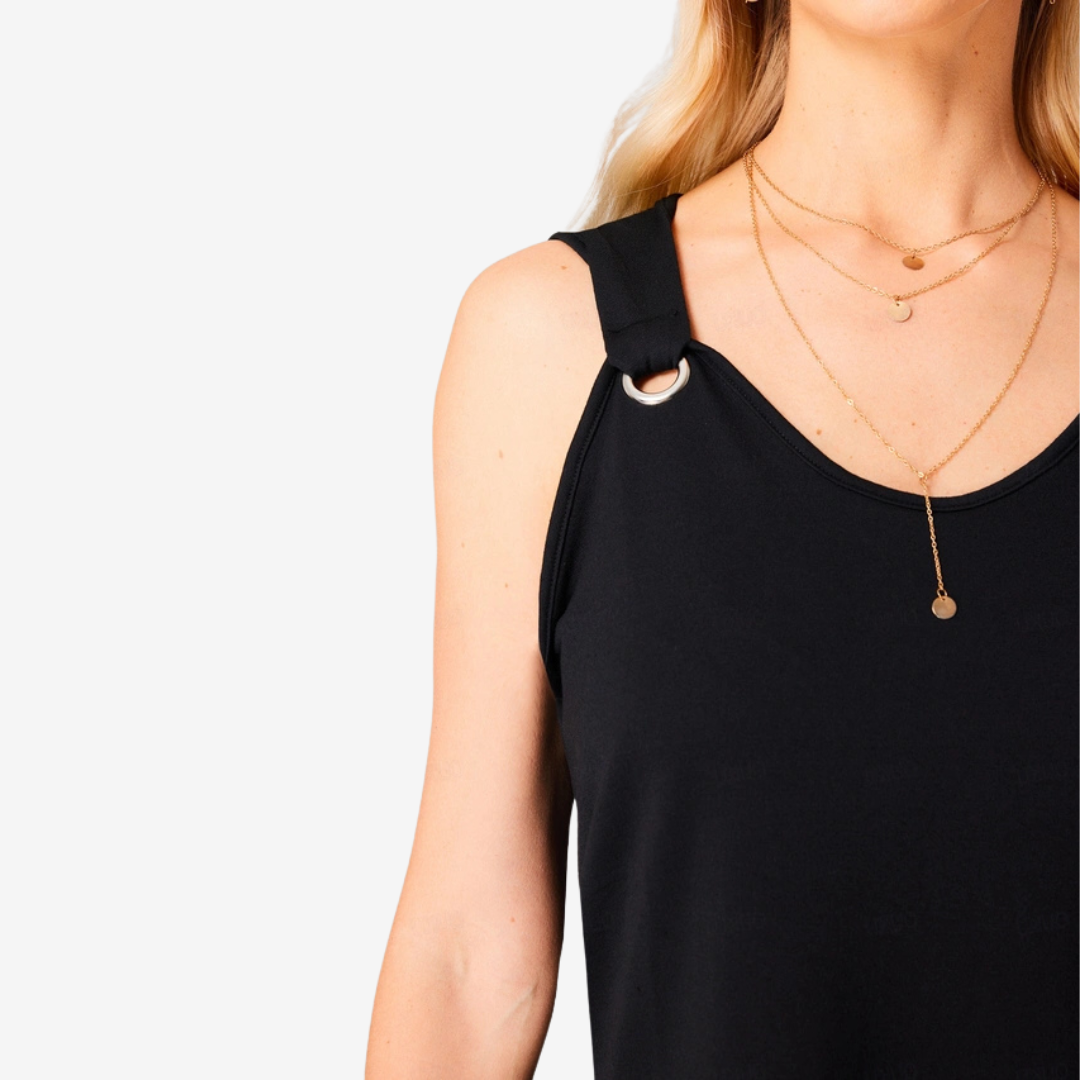 Violette™ Robe Détails Métal