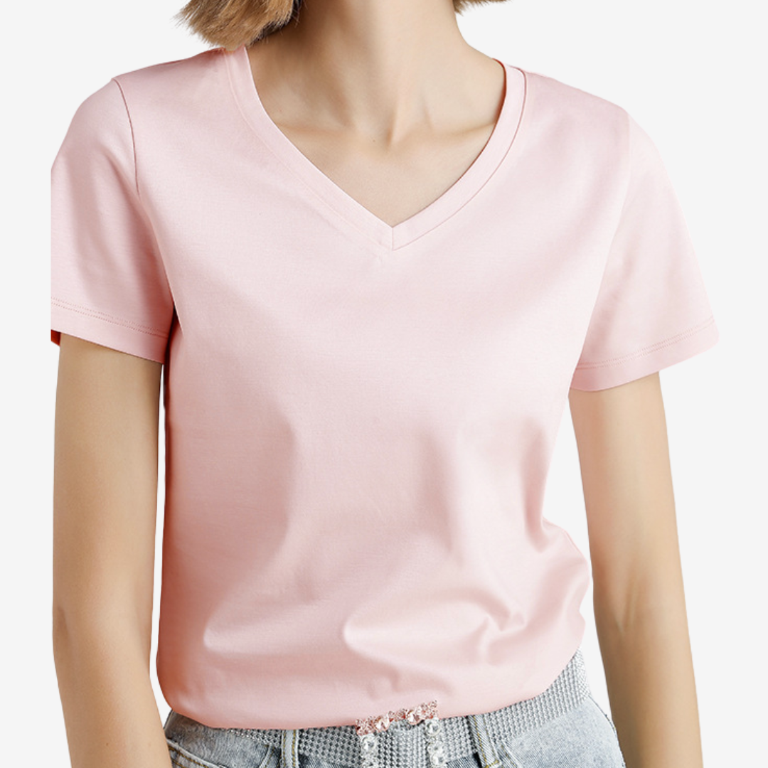Violette™ Col V Élégant