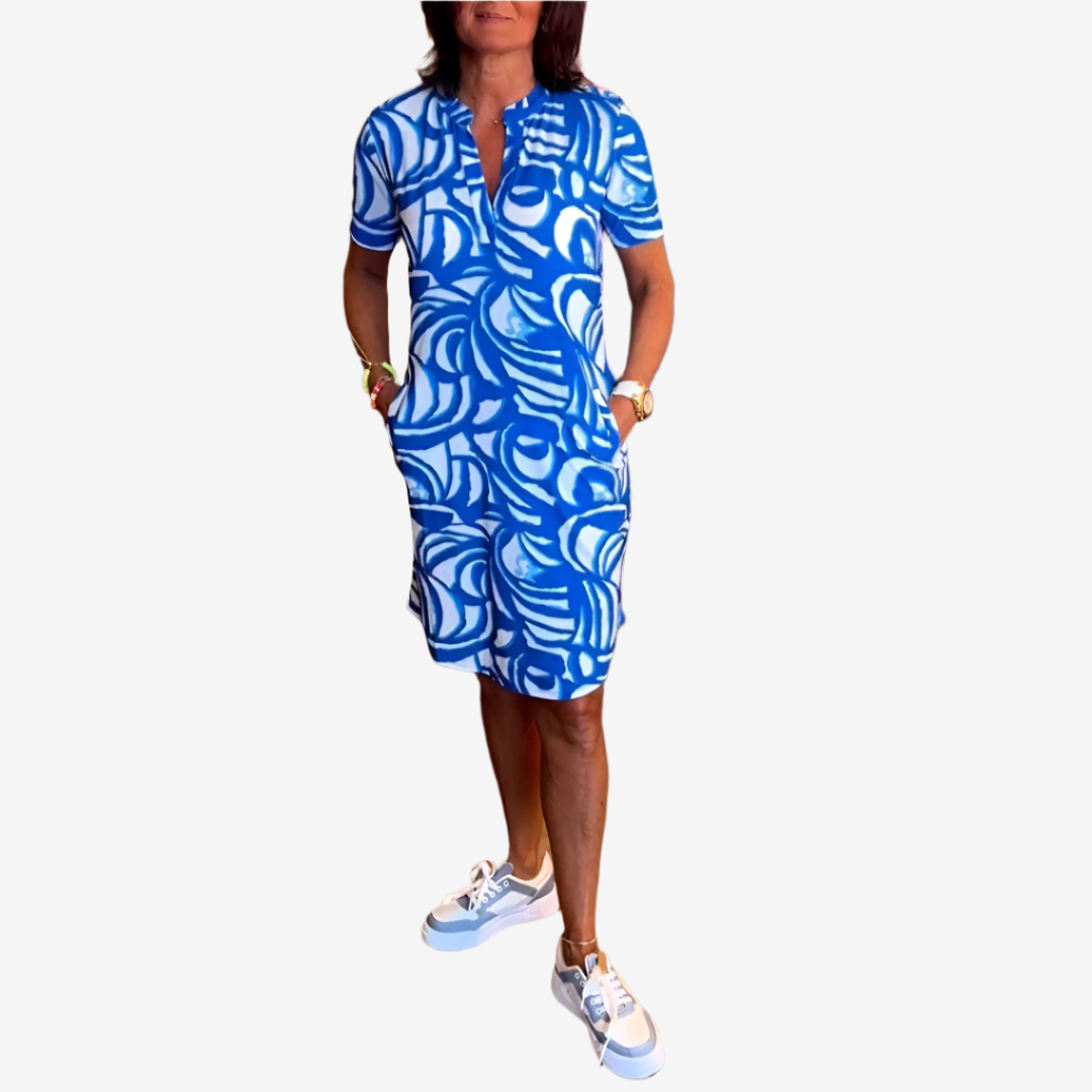 Violette™ Midi Imprimé Vague