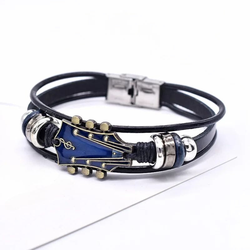 Bracelet en cuir rock’n’roll