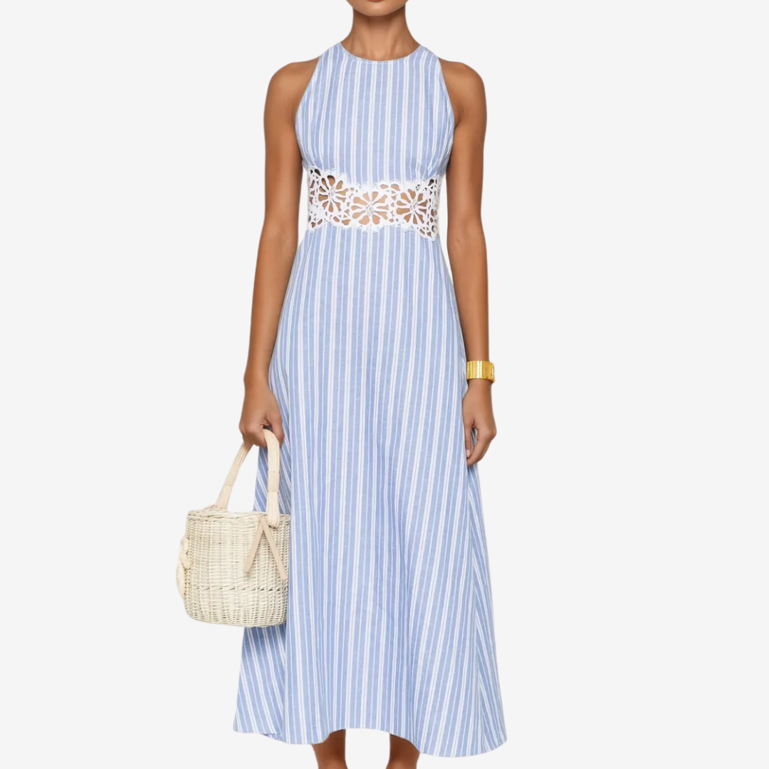 Violette™ Rayée Bleue