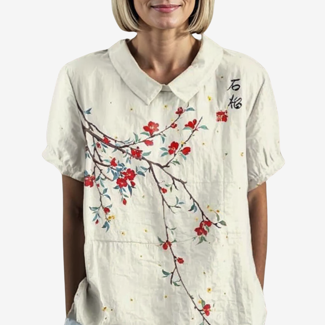 Violette™ Blouse Vintage en Lin