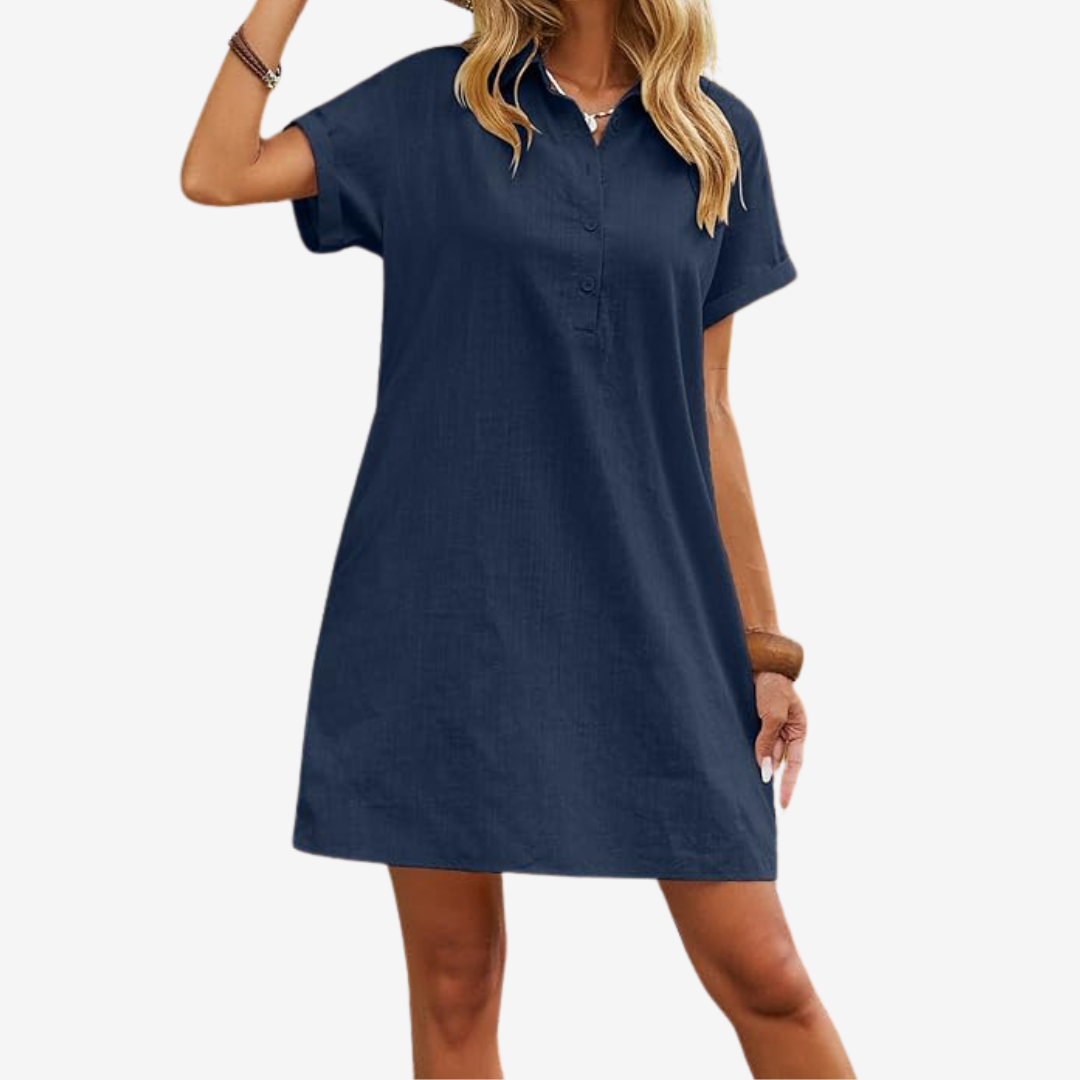 Violette™ Robe en Lin Légère