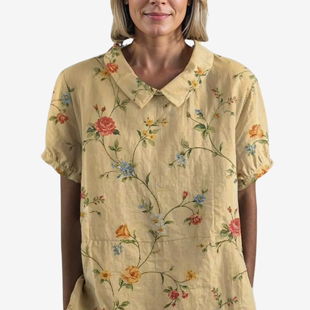Violette™ Blouse Vintage en Lin