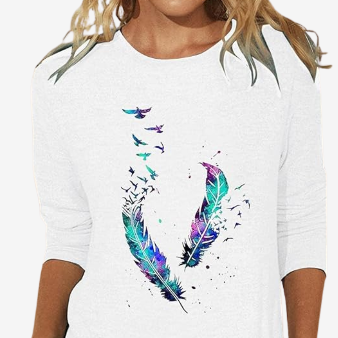 Violette™ T-Shirt à Ailes