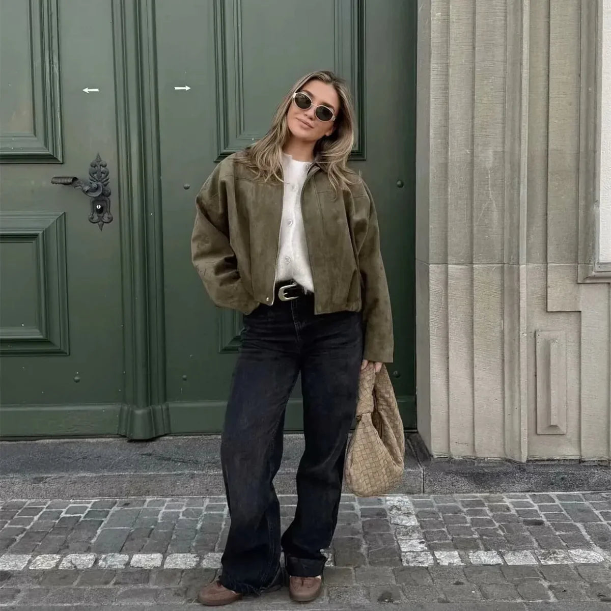 Amelie™  | Veste courte en cuir