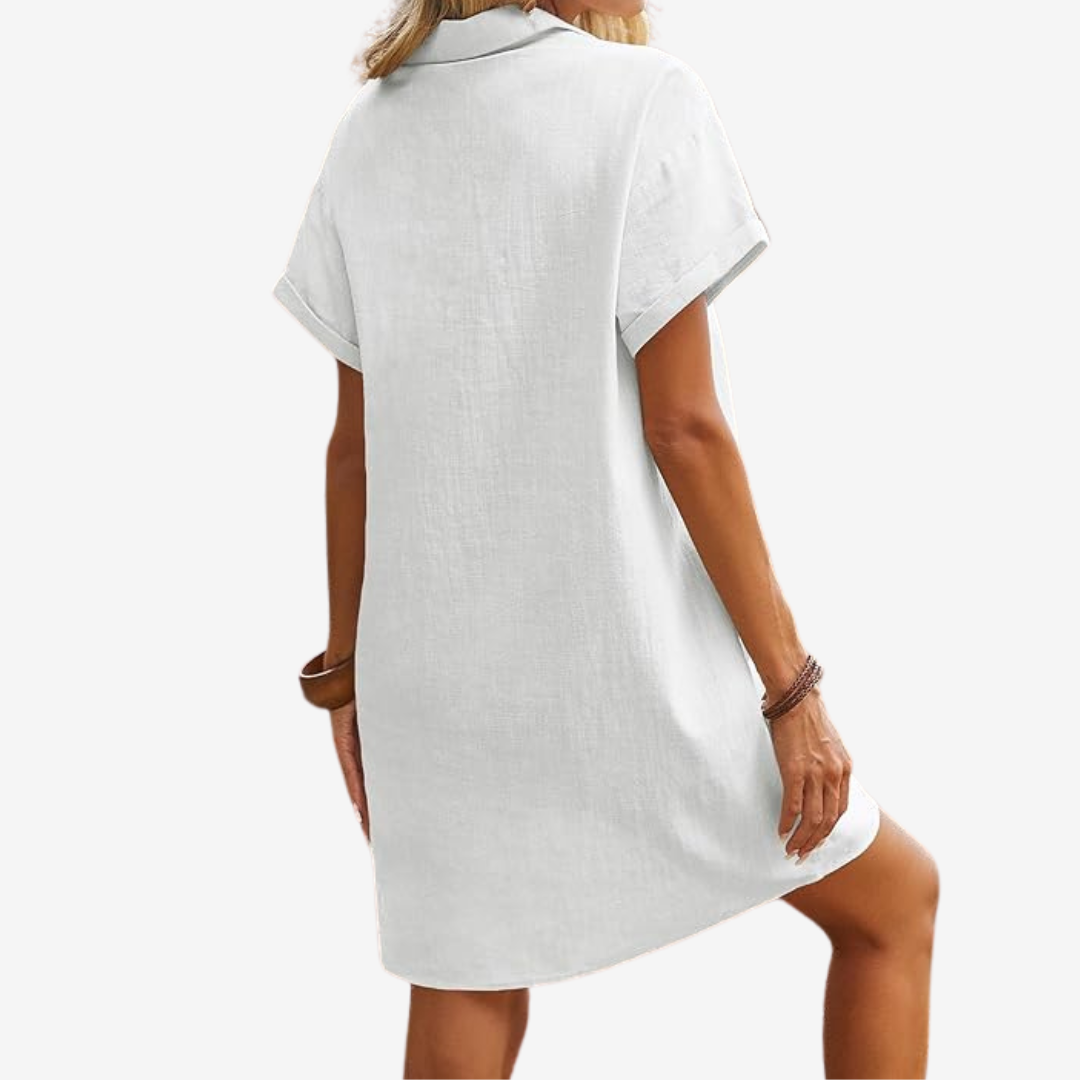 Violette™ Robe en Lin Légère