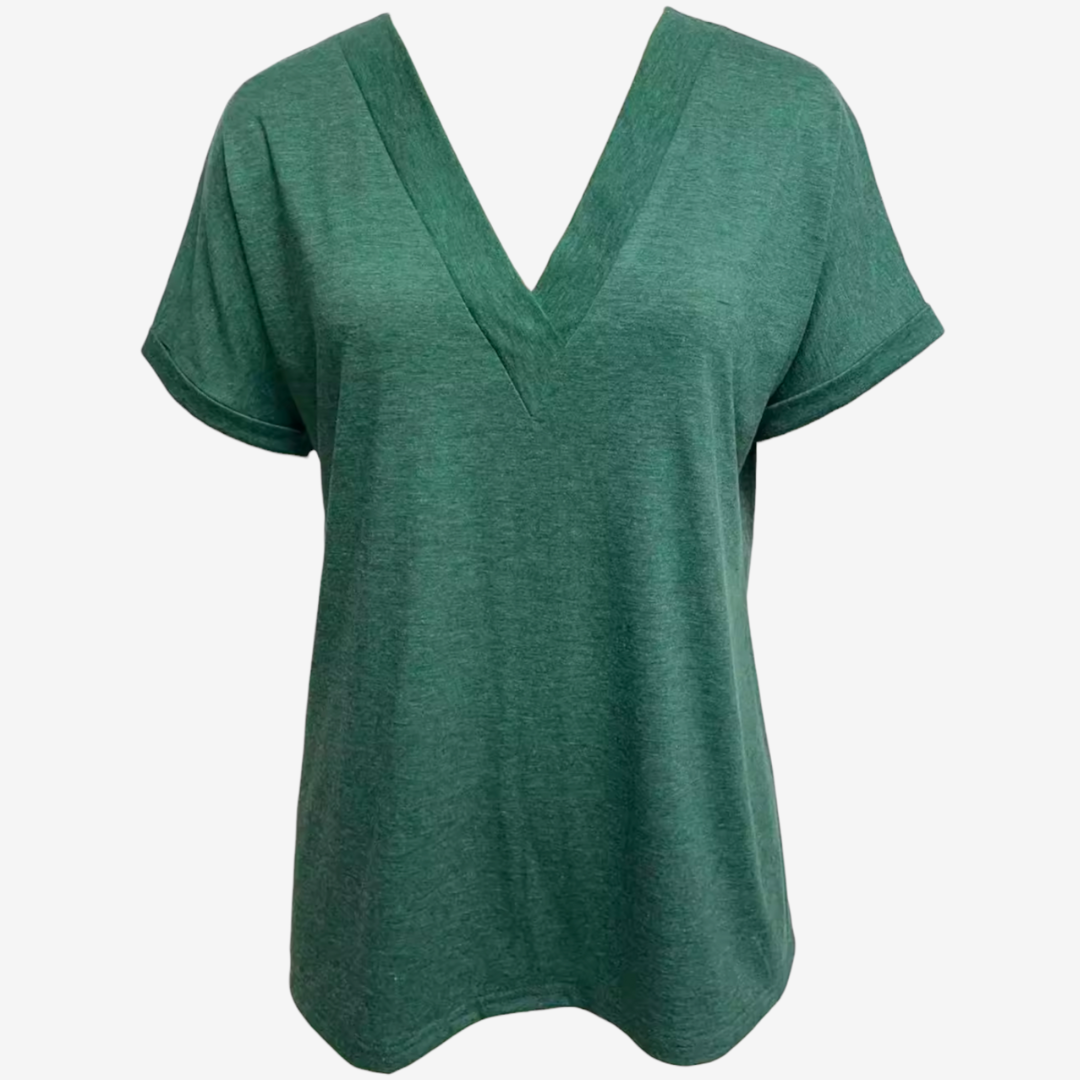 Violette™ Col en V Décontracté