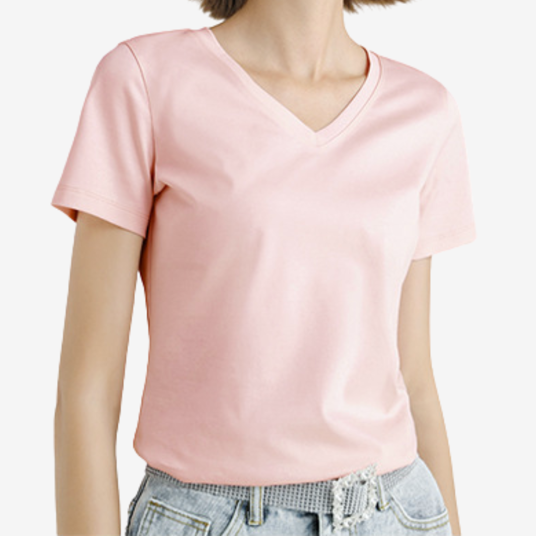 Violette™ Col V Élégant