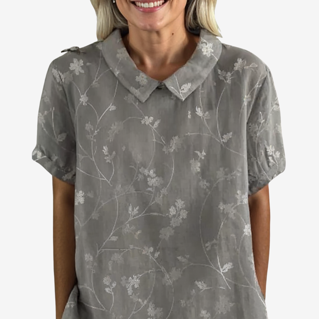 Violette™ Blouse Vintage en Lin