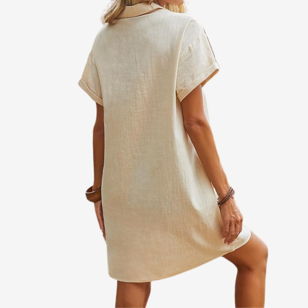 Violette™ Robe en Lin Légère