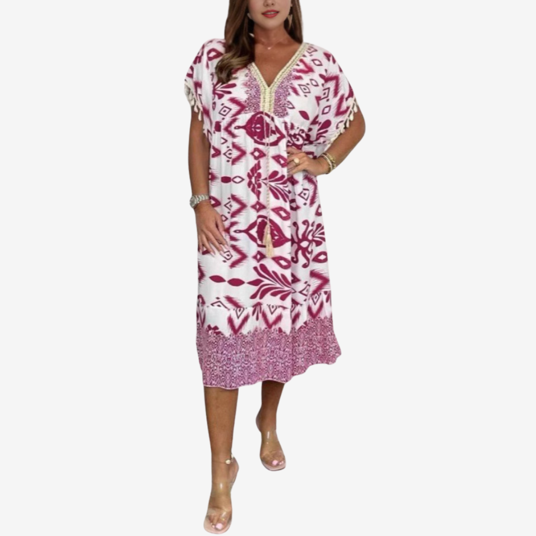 Violette™ Midi Bohème Imprimée