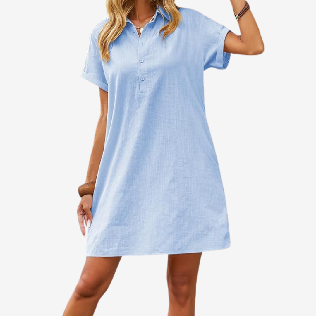 Violette™ Robe en Lin Légère