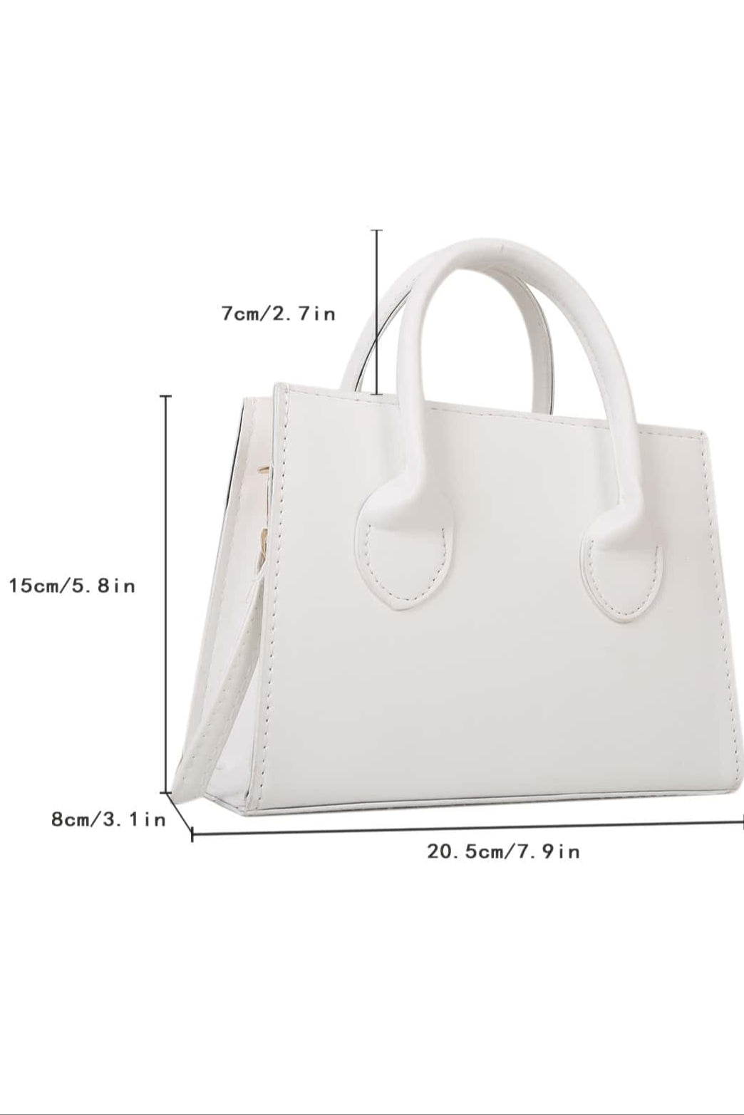 Violette™ Petit sac à bandoulière carré avec fermeture éclair